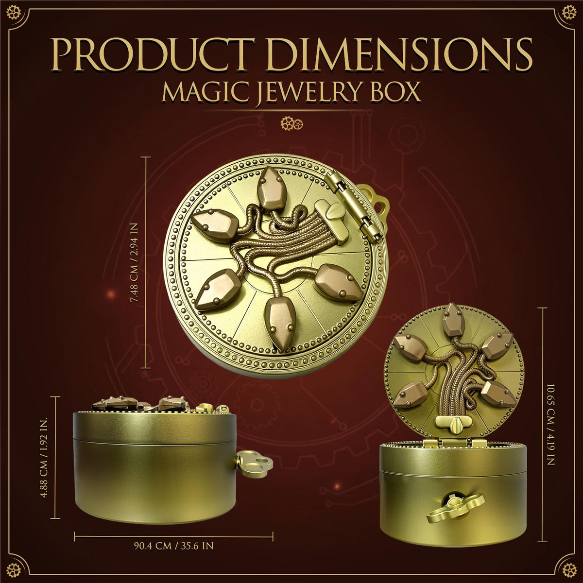 Five Serpent Gate Mechanical Ring Box