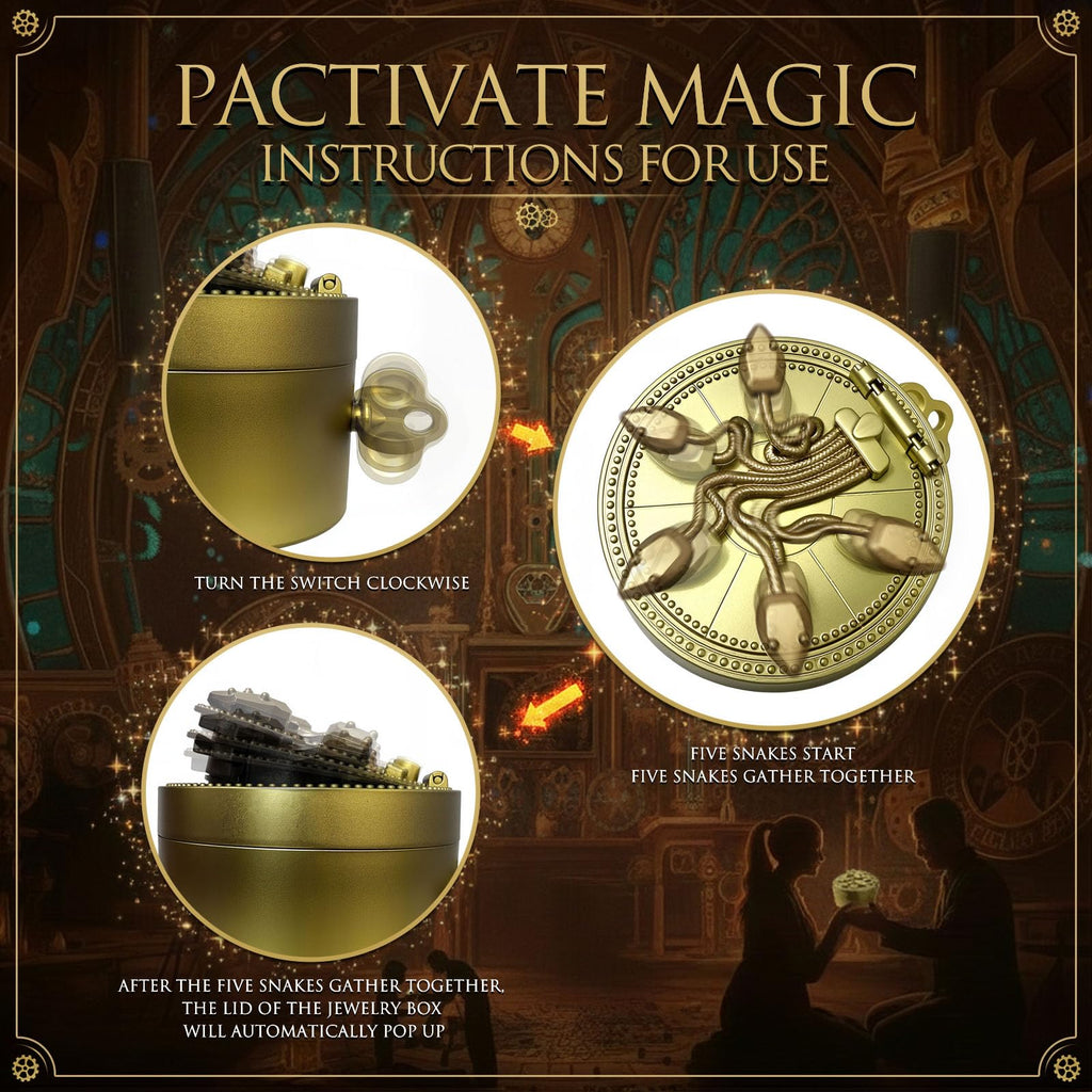 Five Serpent Gate Mechanical Ring Box