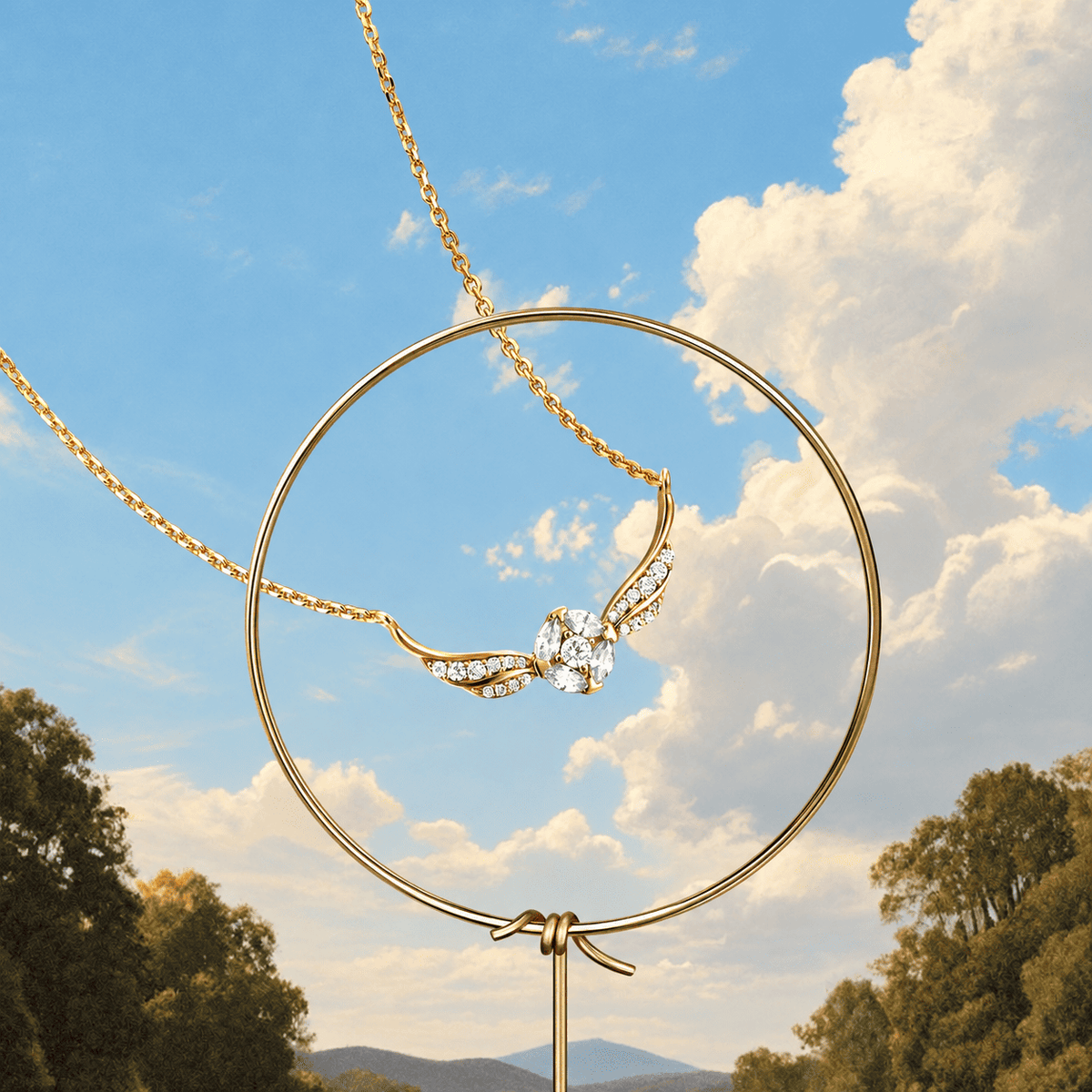 Golden Snitch Sterling Shine Silver Necklace