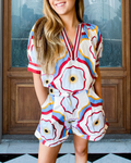 Unique Eye-Catching Colorblock Jumpsuit