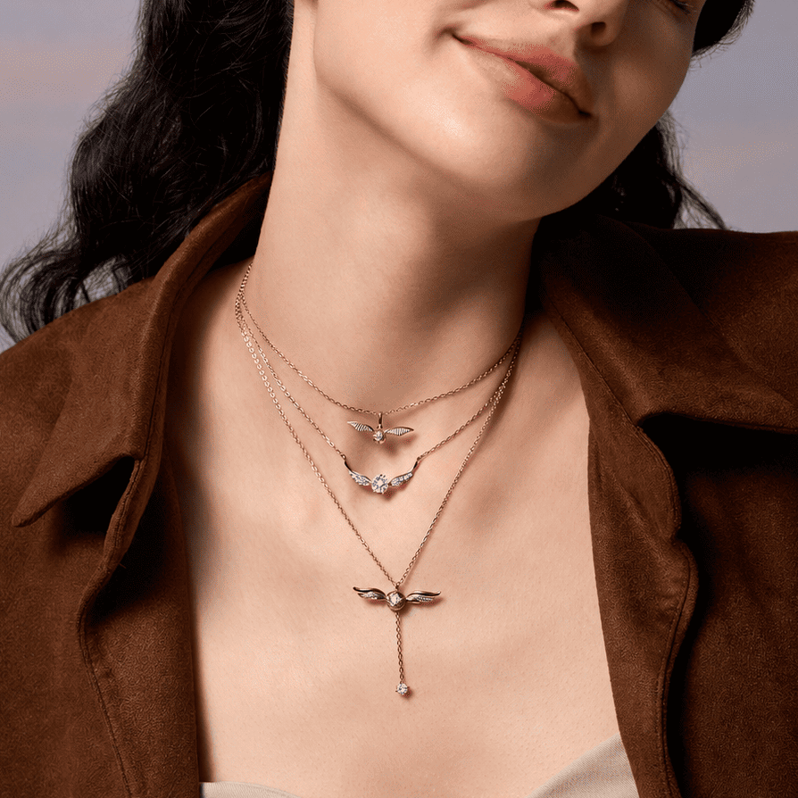 Golden Snitch Sterling Ball Silver Necklace