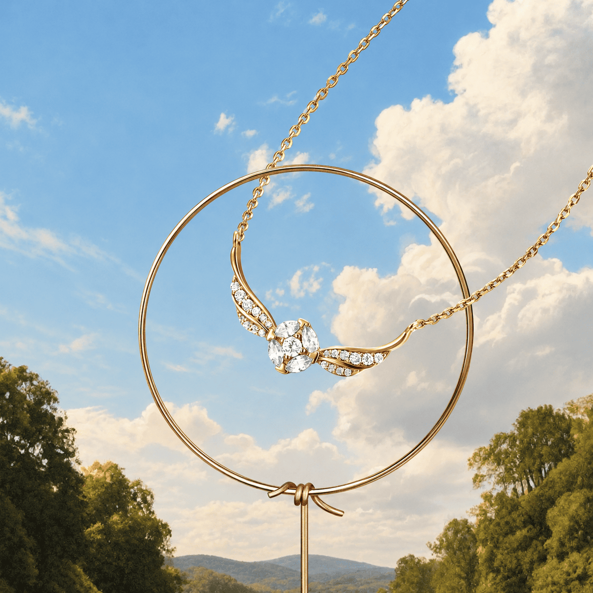 Golden Snitch Sterling Shine Silver Necklace