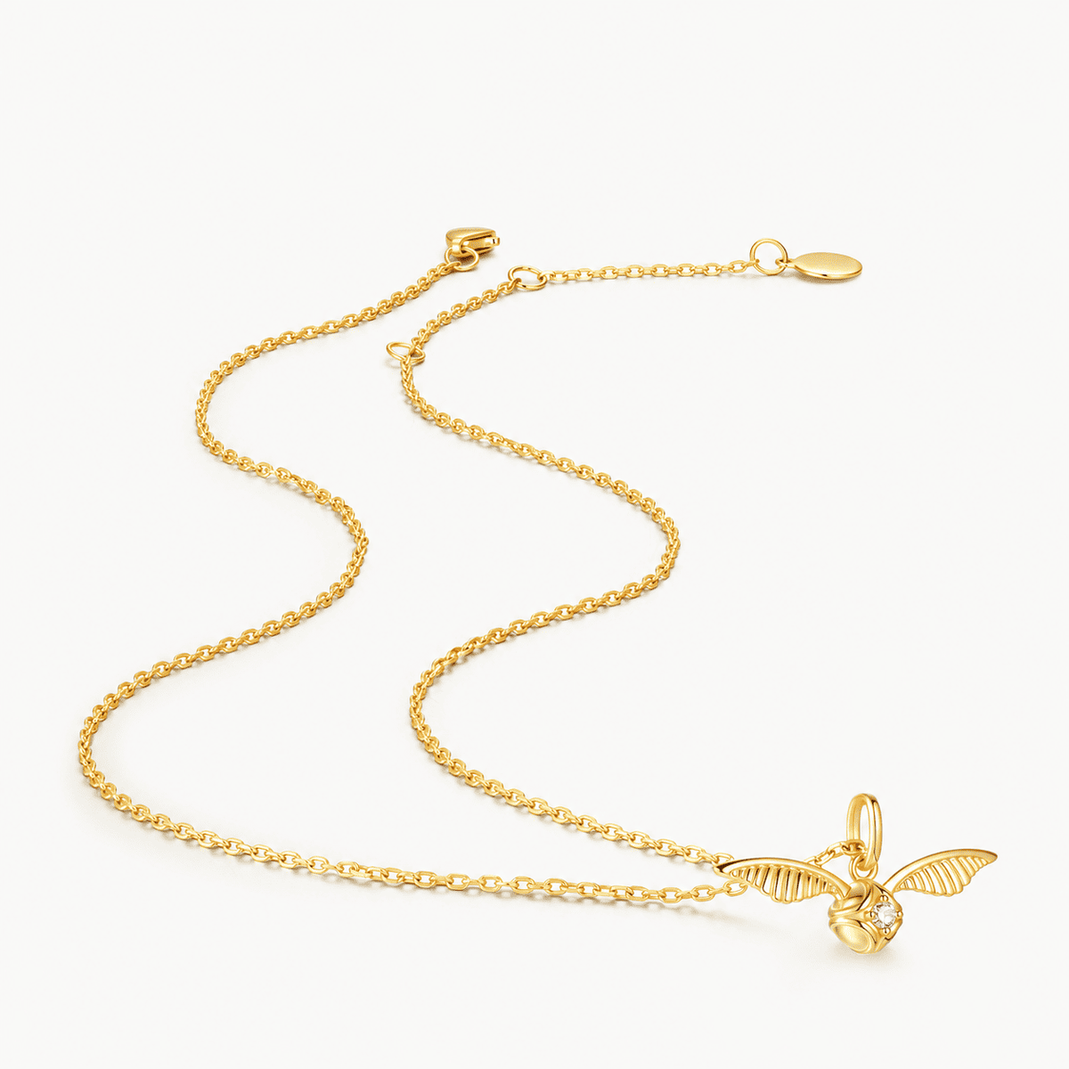 Golden Snitch Sterling Ball Silver Necklace
