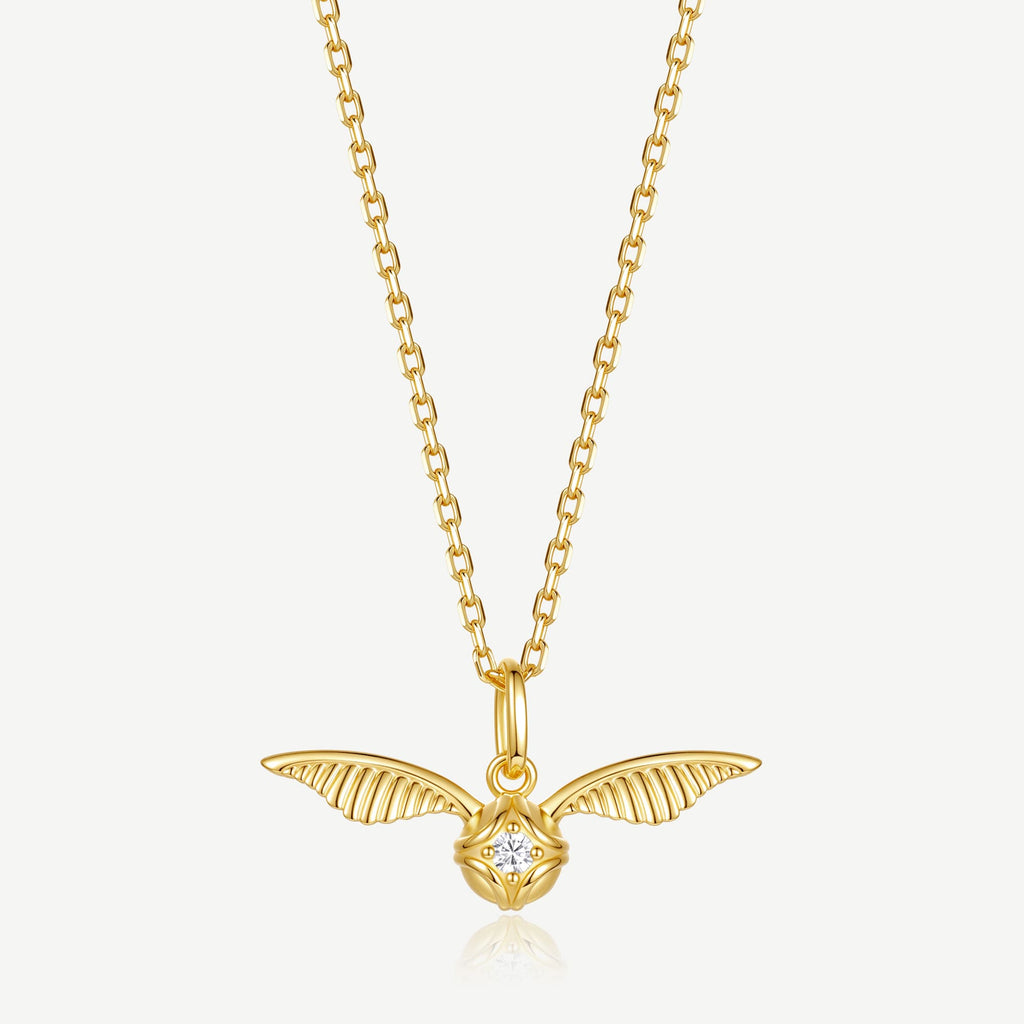 Golden Snitch Sterling Ball Silver Necklace