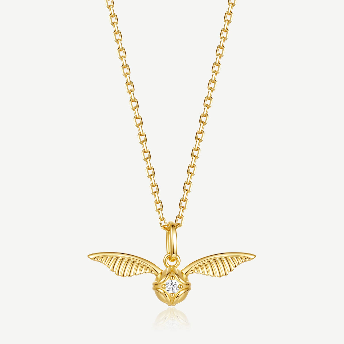 Golden Snitch Sterling Ball Silver Necklace